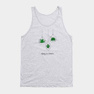 Hang in There Motivational Cactus Succulent Gift Tank Top